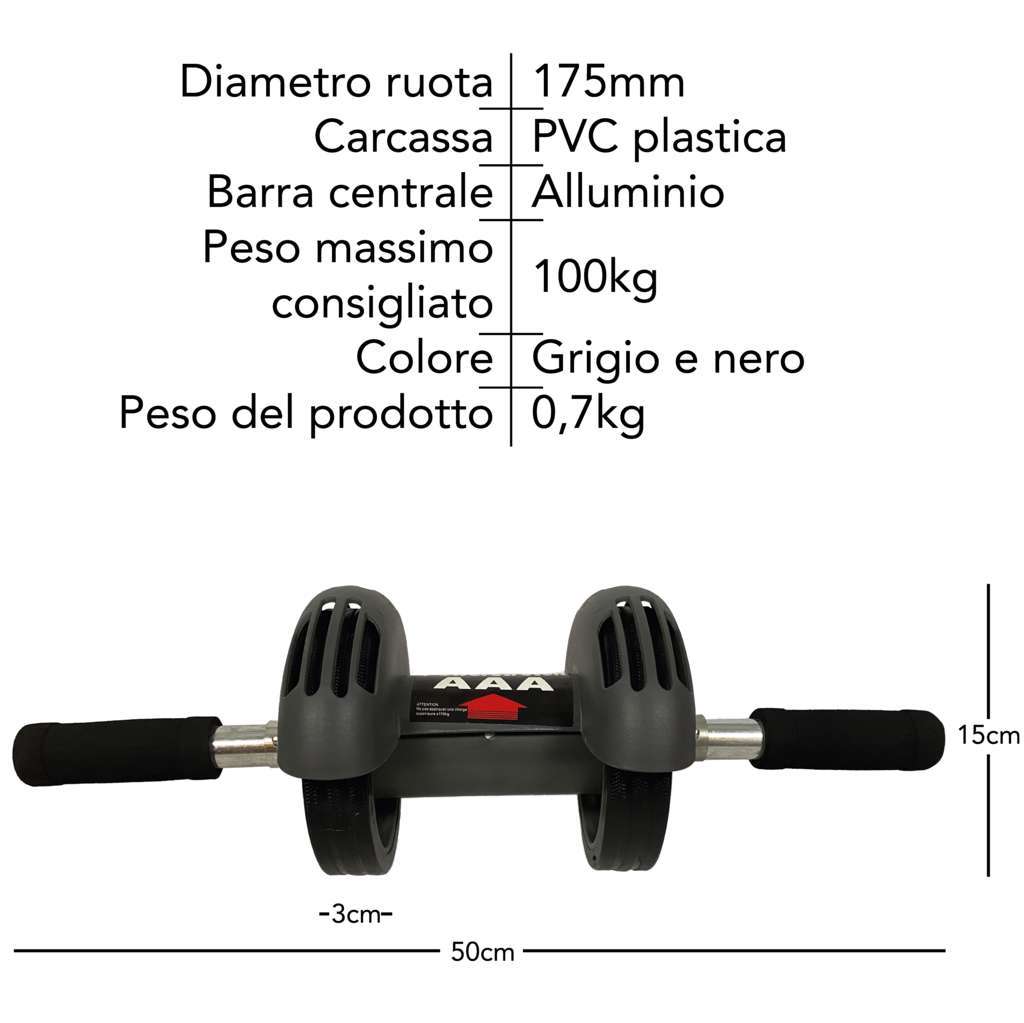 Double AB Roller Wheel - GYMMI