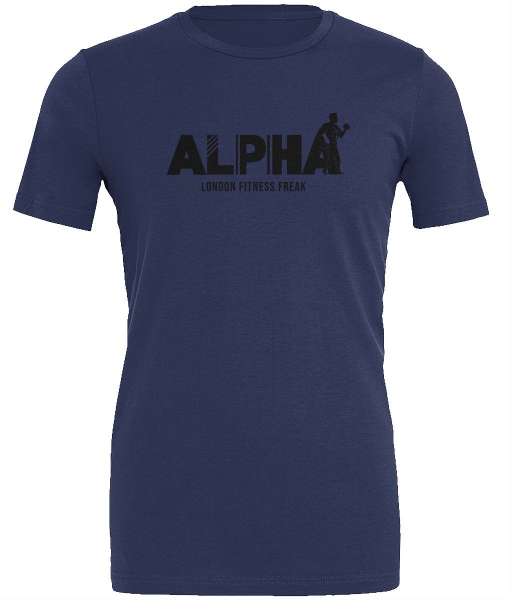 Slogan Alpha T Shirt - Black