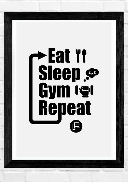 Art Print - Eat Sleep Gym Repeat