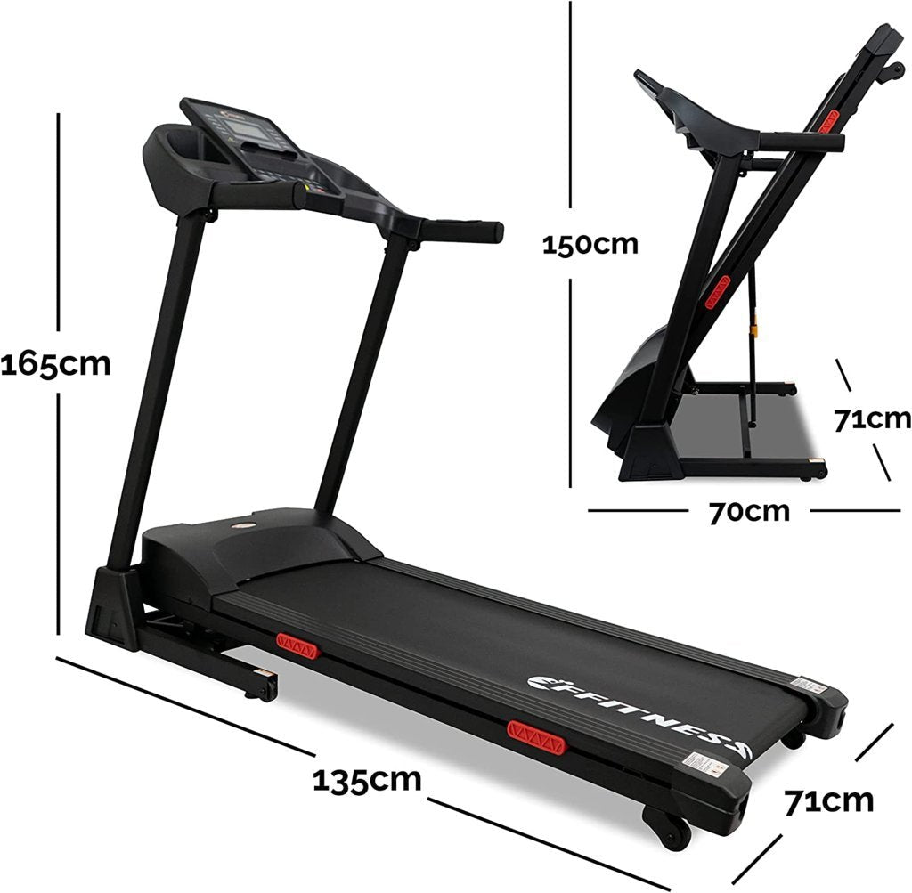 Electric Treadmill 16km/h + Adjustable Dumbbell Bundle - GYMMI
