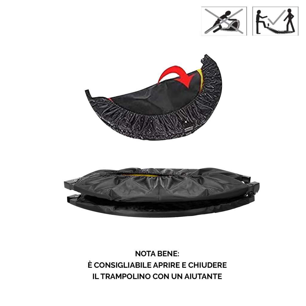 Folding Indoor Fitness Trampoline Rebounder - GYMMI