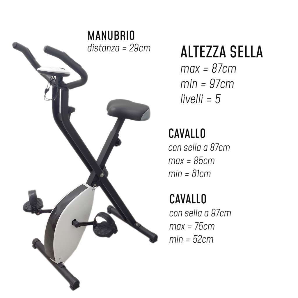 Folding X-Bike Exercise Bike - GYMMI
