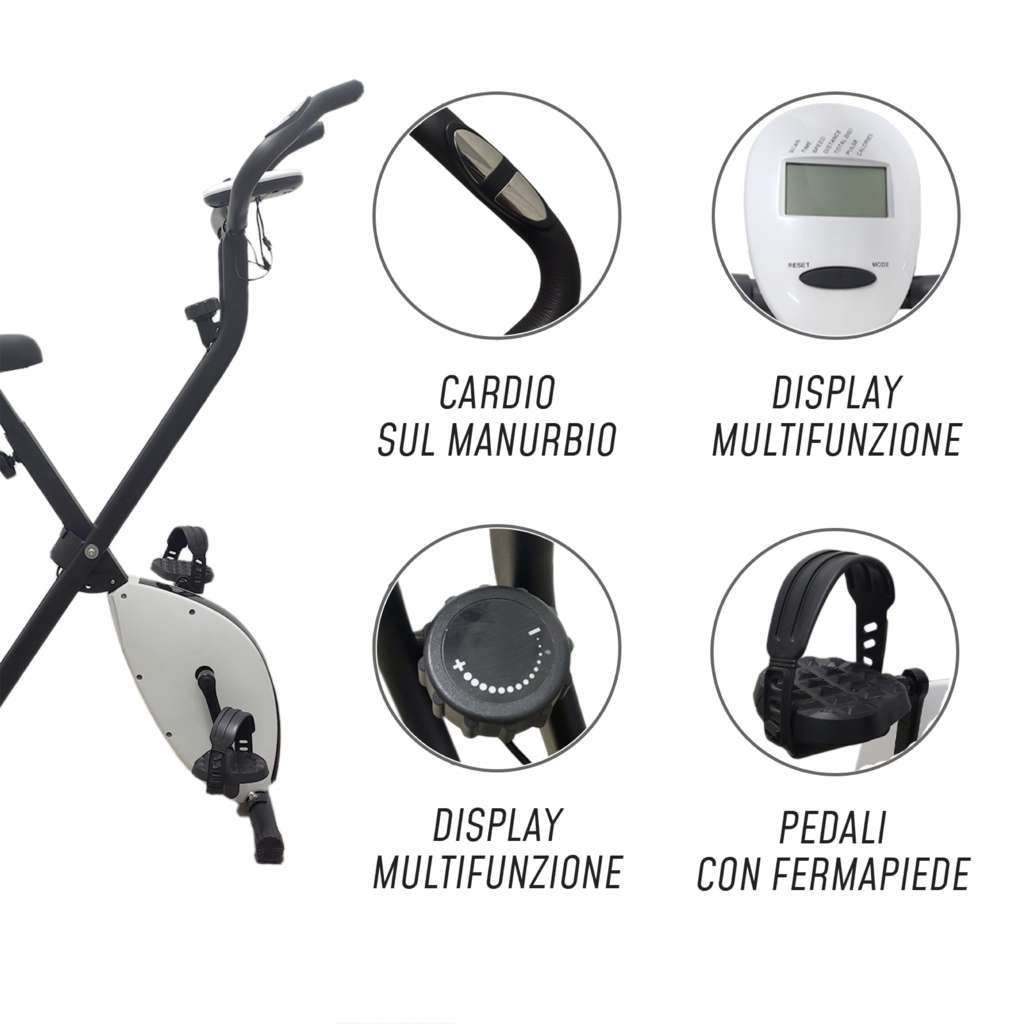 Folding X-Bike Exercise Bike - GYMMI
