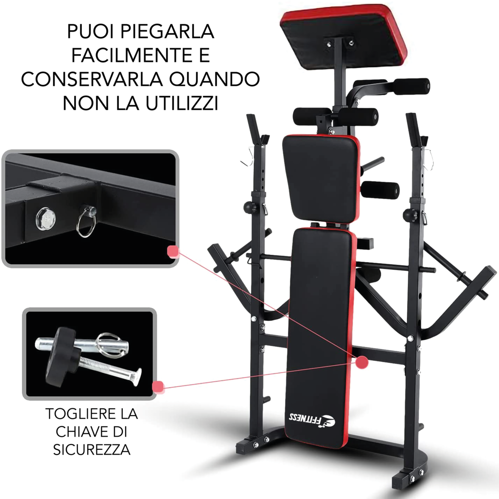 Adjustable Folding Weight Bench with Butterfly & Leg Extension