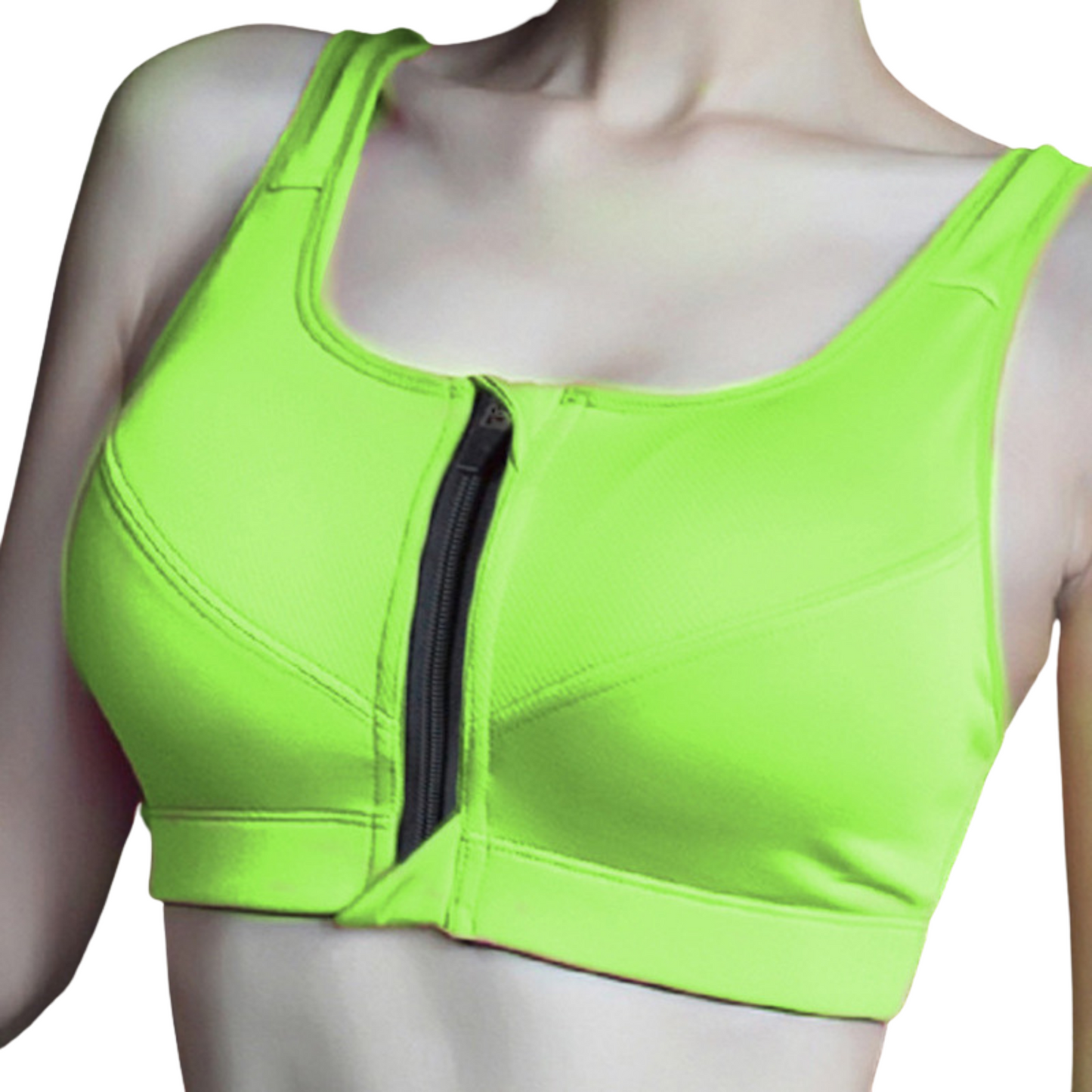 Sports Bra With Front Zipper