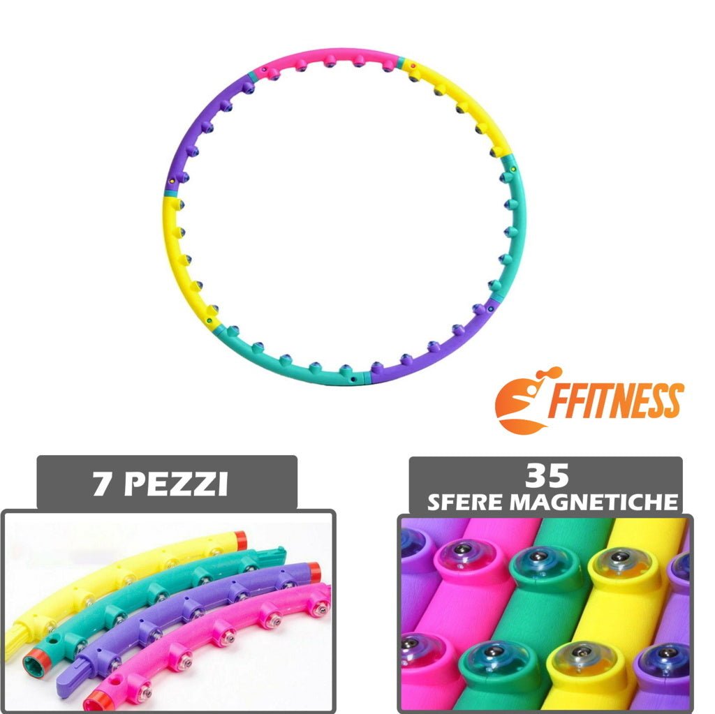 Hula Hoop Magnetico - Cerchio Massaggiante Fitness - GYMMI