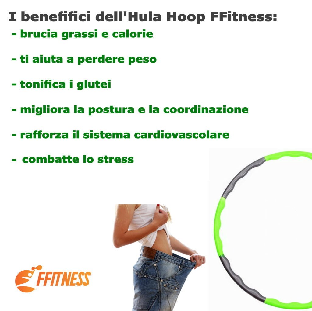 Hula Hoop Morbido - Cerchio Fitness Regolabile - GYMMI
