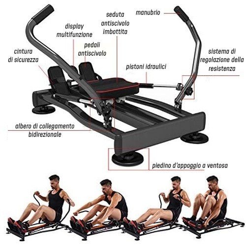Hydraulic Rowing Machine - GYMMI