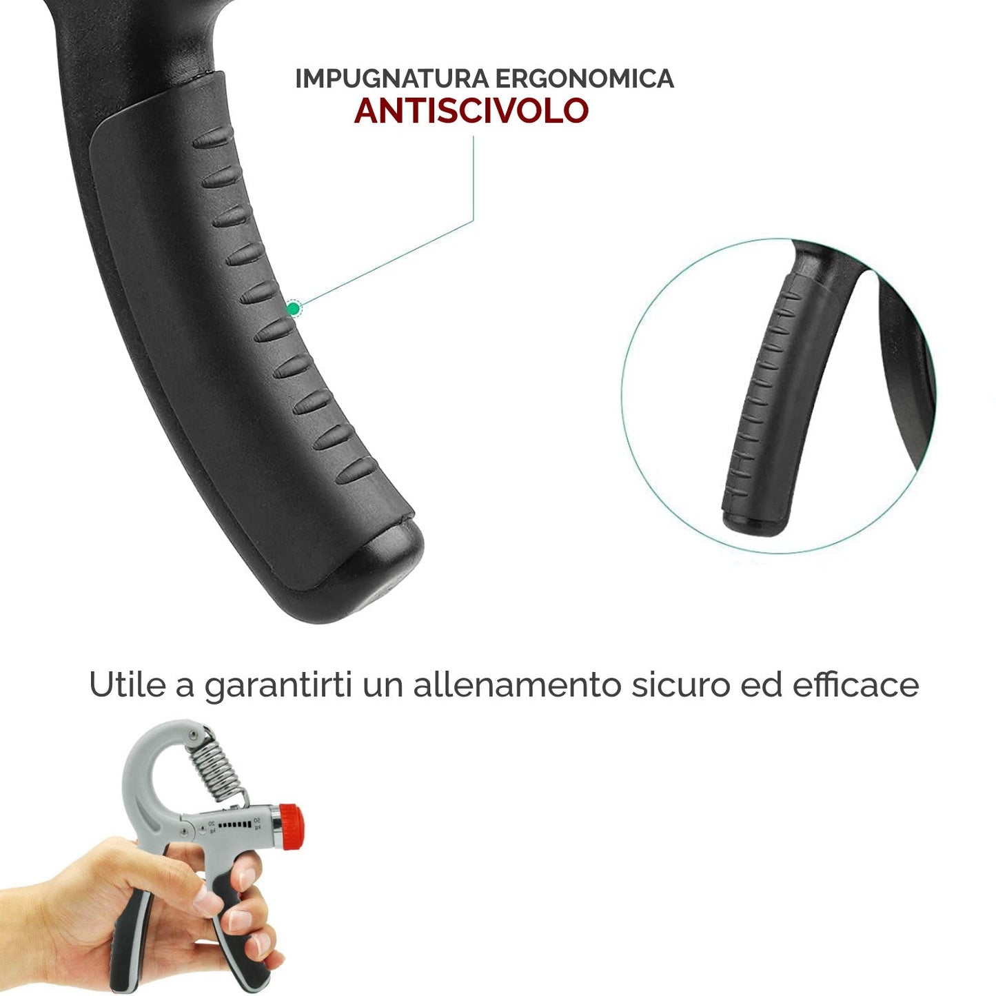 Pinza Avambracci Regolabile 20-50 kg