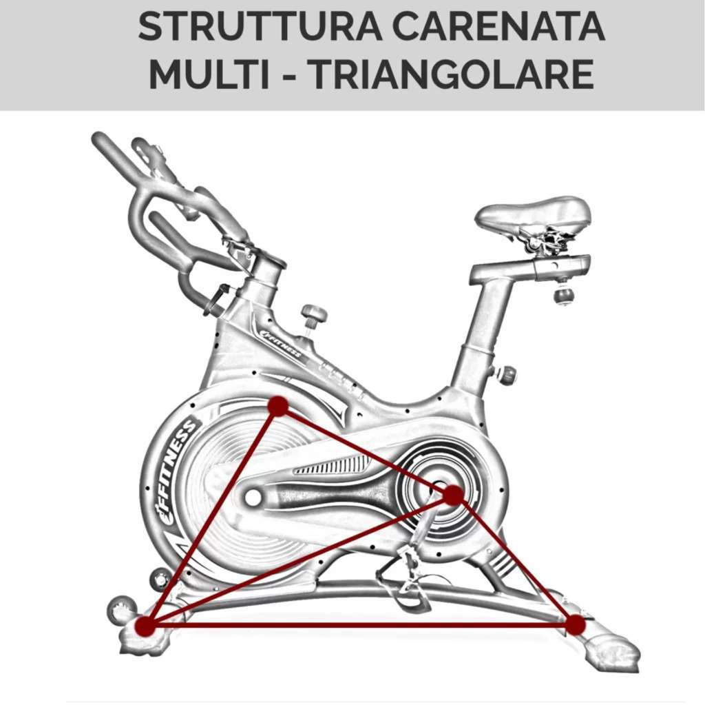 Indoor Cycling Well Spin Bike - 13kg Flywheel - GYMMI