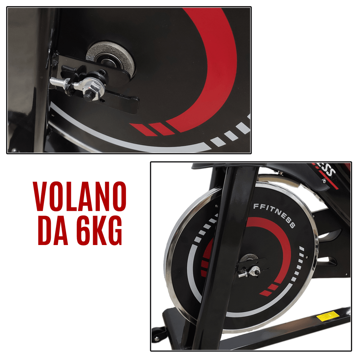 Indoor Cycling Win Spin Bike - 6kg Flywheel - GYMMI