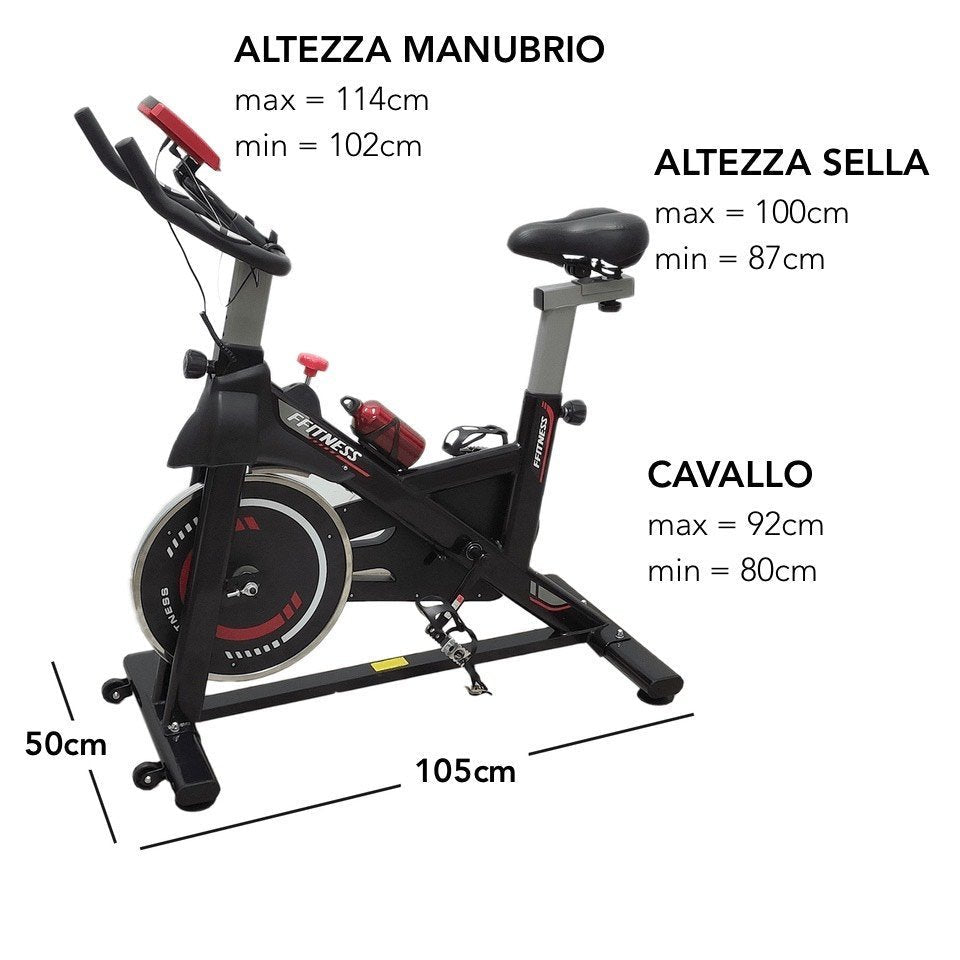Indoor Cycling Win Spin Bike - 6kg Flywheel - GYMMI