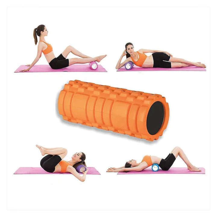 [KIT COMPLETO] Foam Roller+ Palla Svizzera + Fasce Elastiche - GYMMI