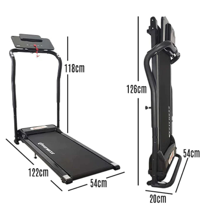 [KIT COMPLETO] Tapis Roulant Elettrico Pieghevole 10 KM/H + Wondercore Smart + Coppia di manubri da 1 - 2 - 3 kg - GYMMI