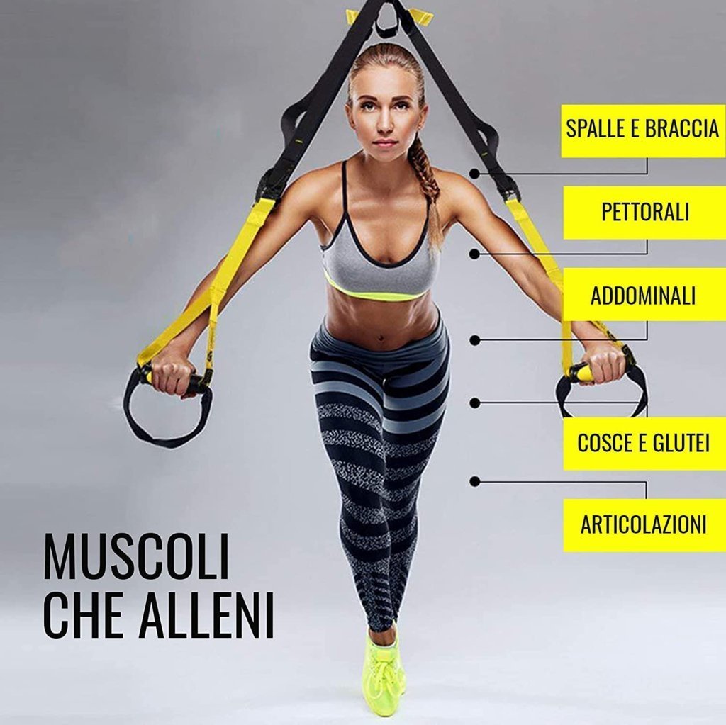 [KIT COMPLETO] Total Body Crunch Xtreme + Suspension Strap - GYMMI