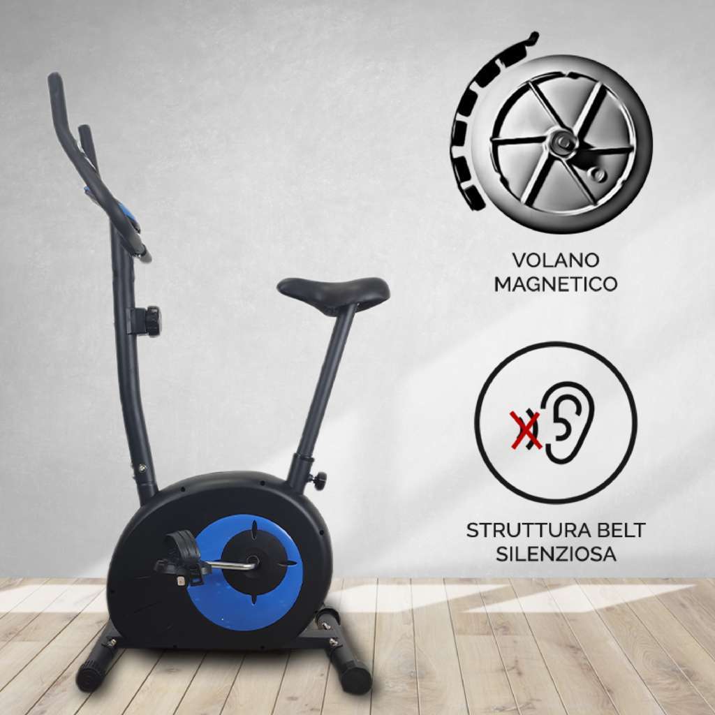 Magnetic Upright Exercise Bike - GYMMI