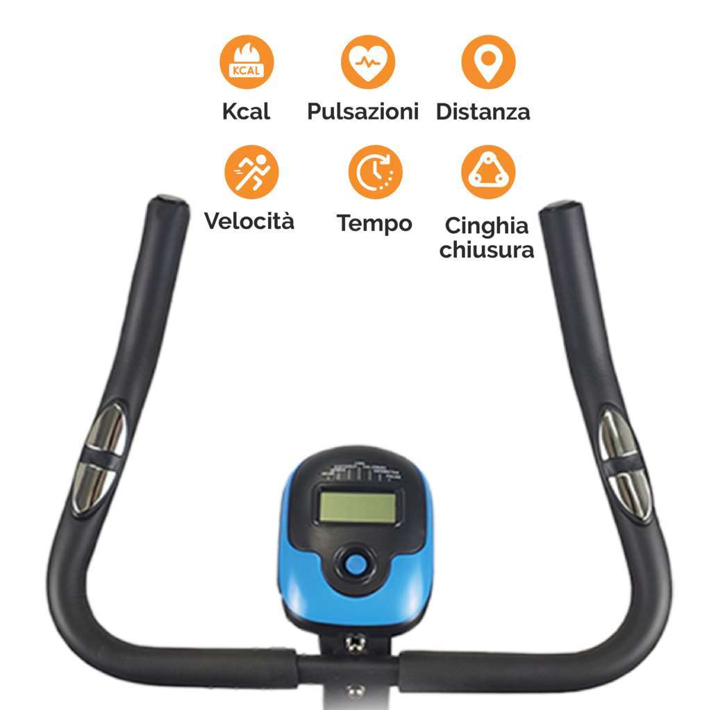 Magnetic Upright Exercise Bike - GYMMI