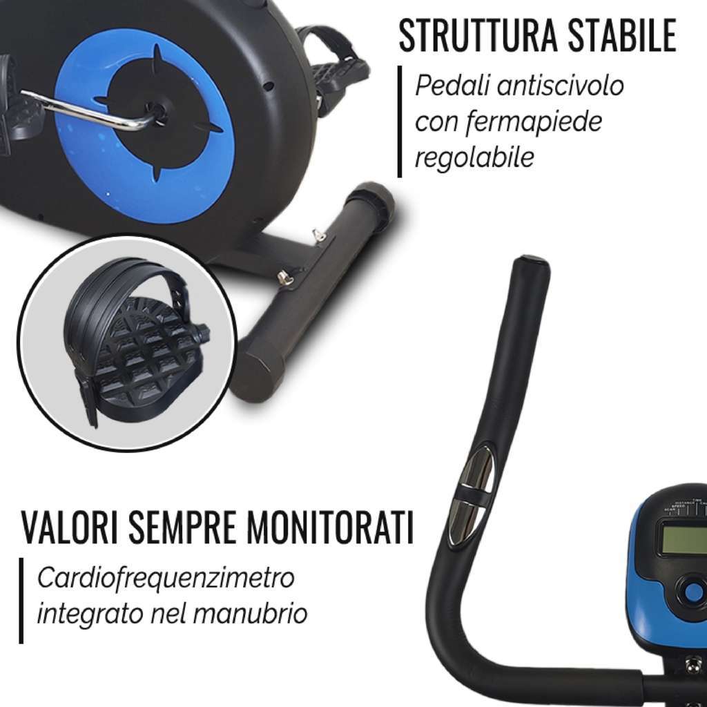 Magnetic Upright Exercise Bike - GYMMI