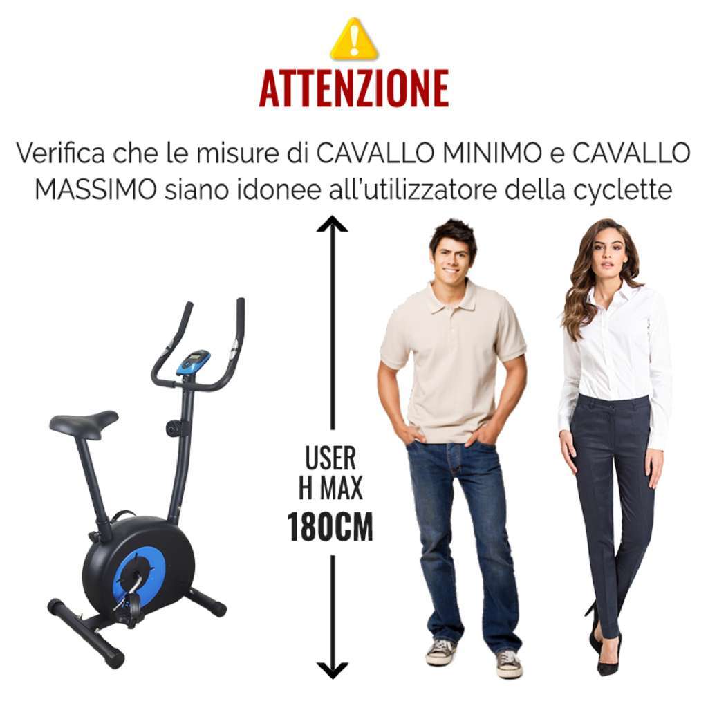 Magnetic Upright Exercise Bike - GYMMI