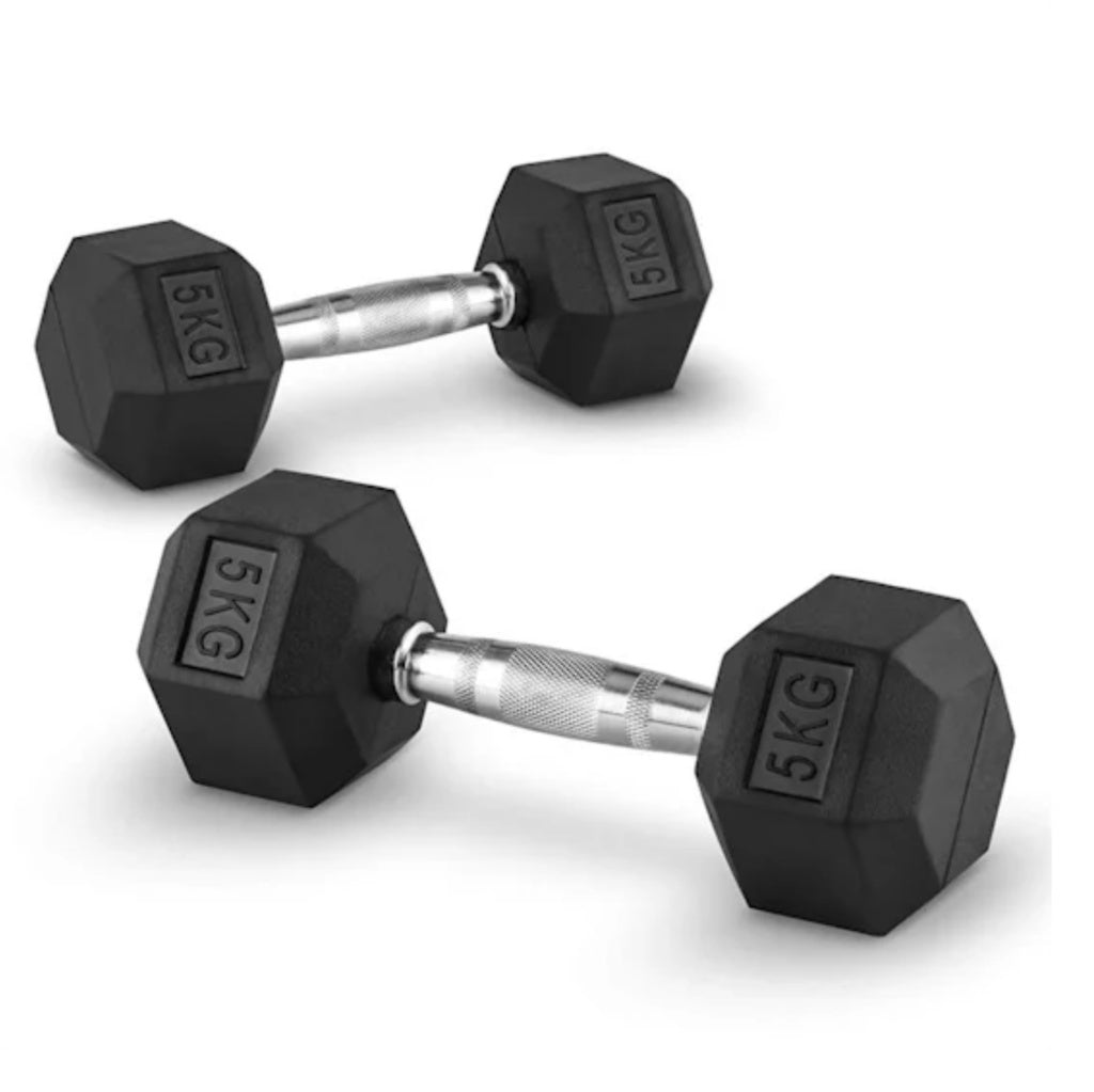Manubri Palestra Esagonali Professionali da 5, 10, 15 Kg - GYMMI