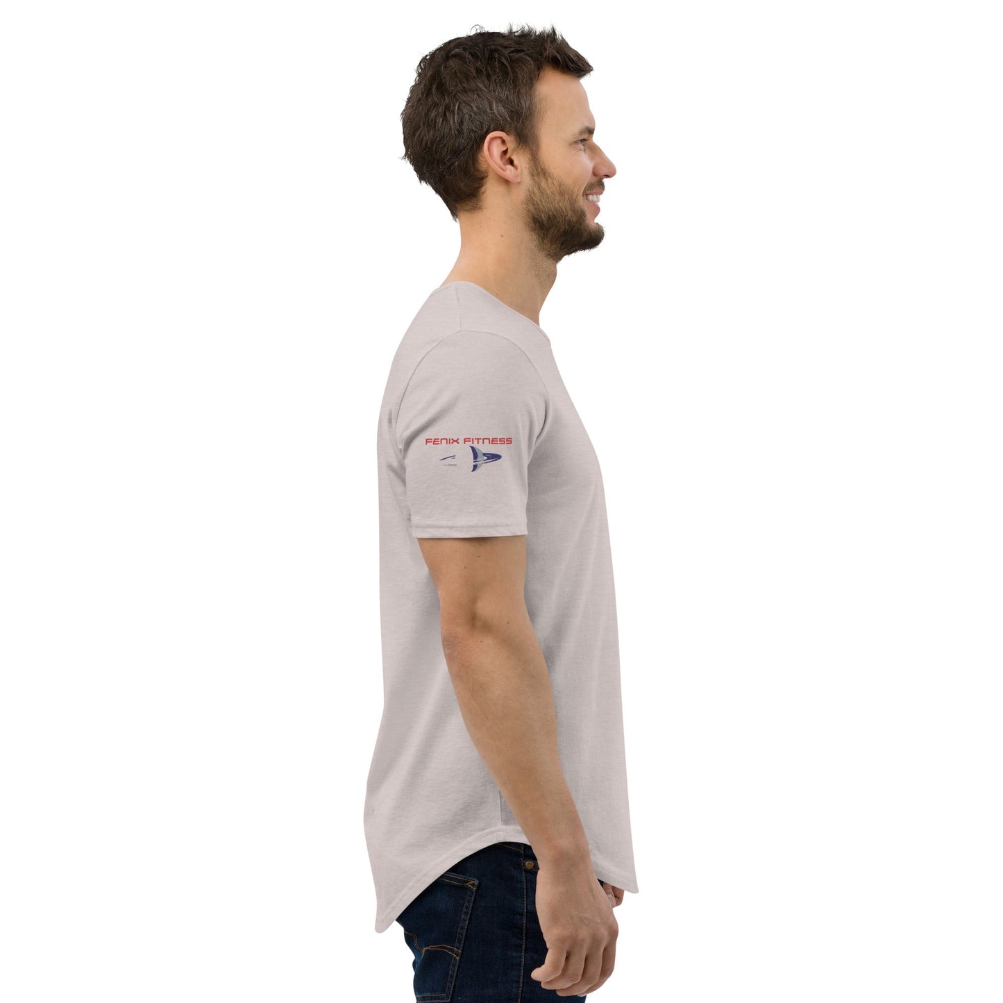 FENIX FITNESS SATURN Men's Curved Hem T-Shirt