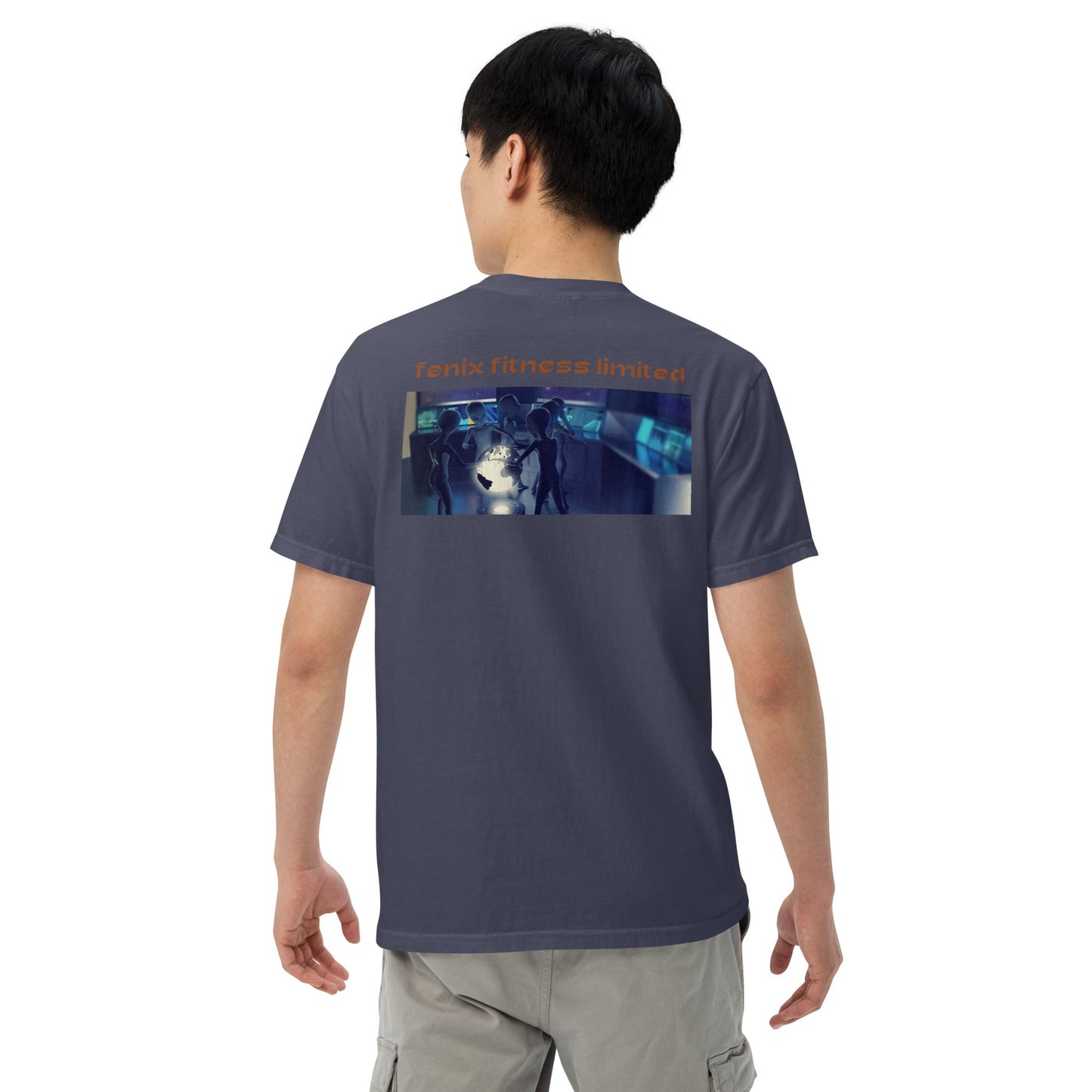 FENIX FITNESS LIMITED Men’s garment-dyed heavyweight t-shirt