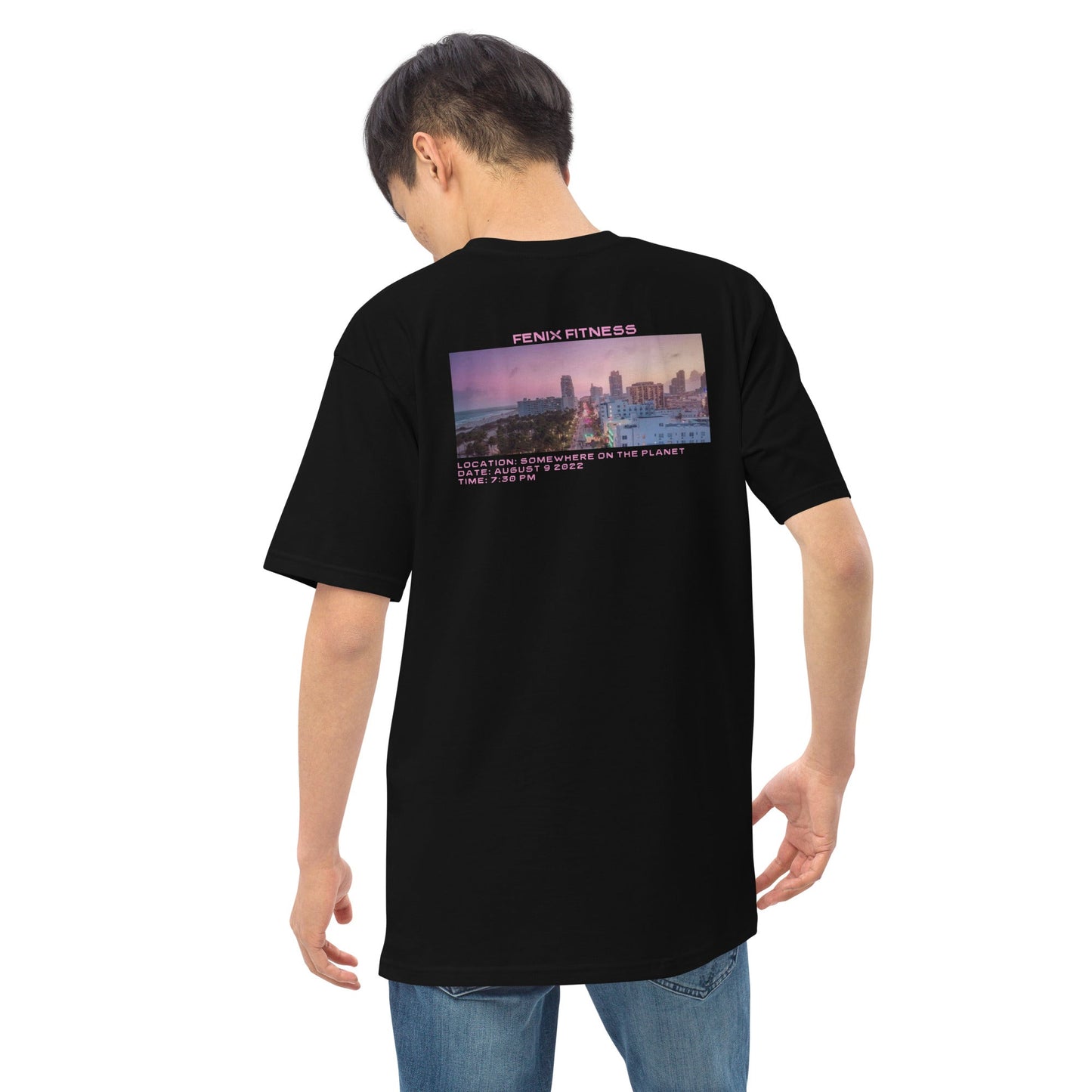 FENIX FITNESS SUNSET Men’s premium heavyweight tee