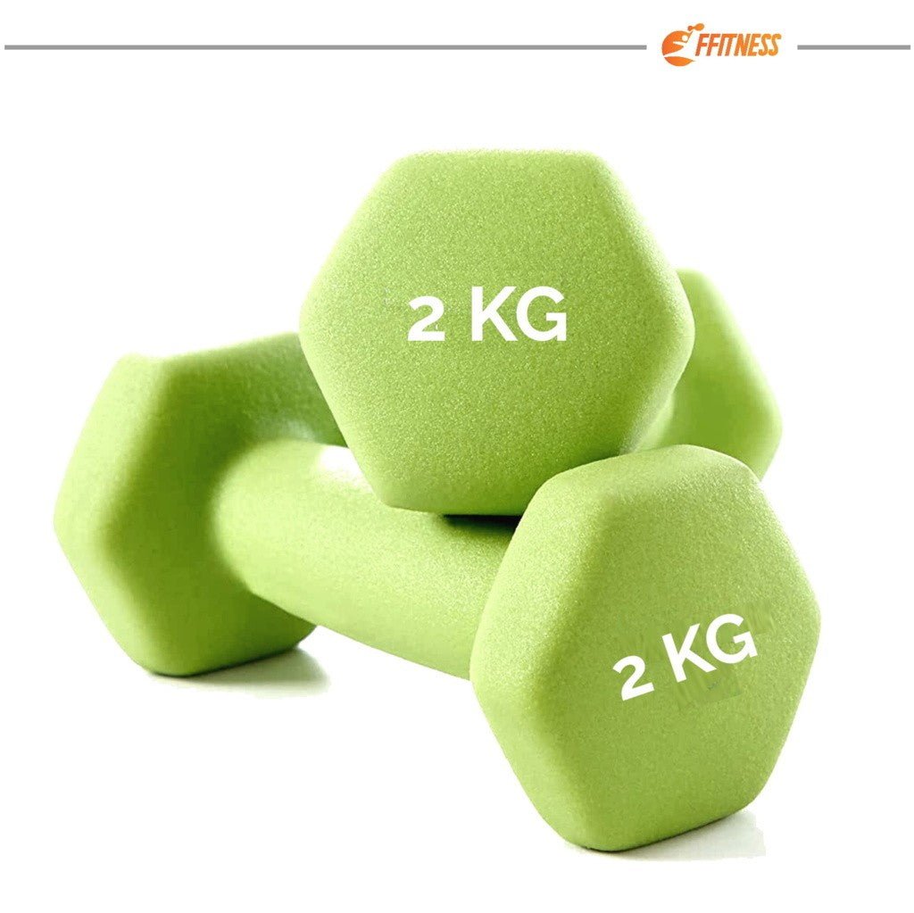 Neoprene Dumbbell Pair - 1/2/3kg - GYMMI
