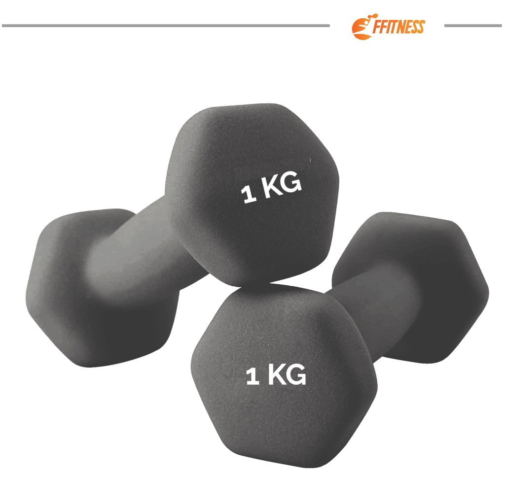 Neoprene Dumbbell Pair - 1/2/3kg - GYMMI