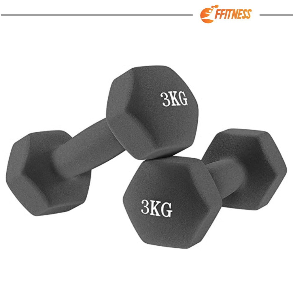 Neoprene Dumbbell Pair - 1/2/3kg - GYMMI