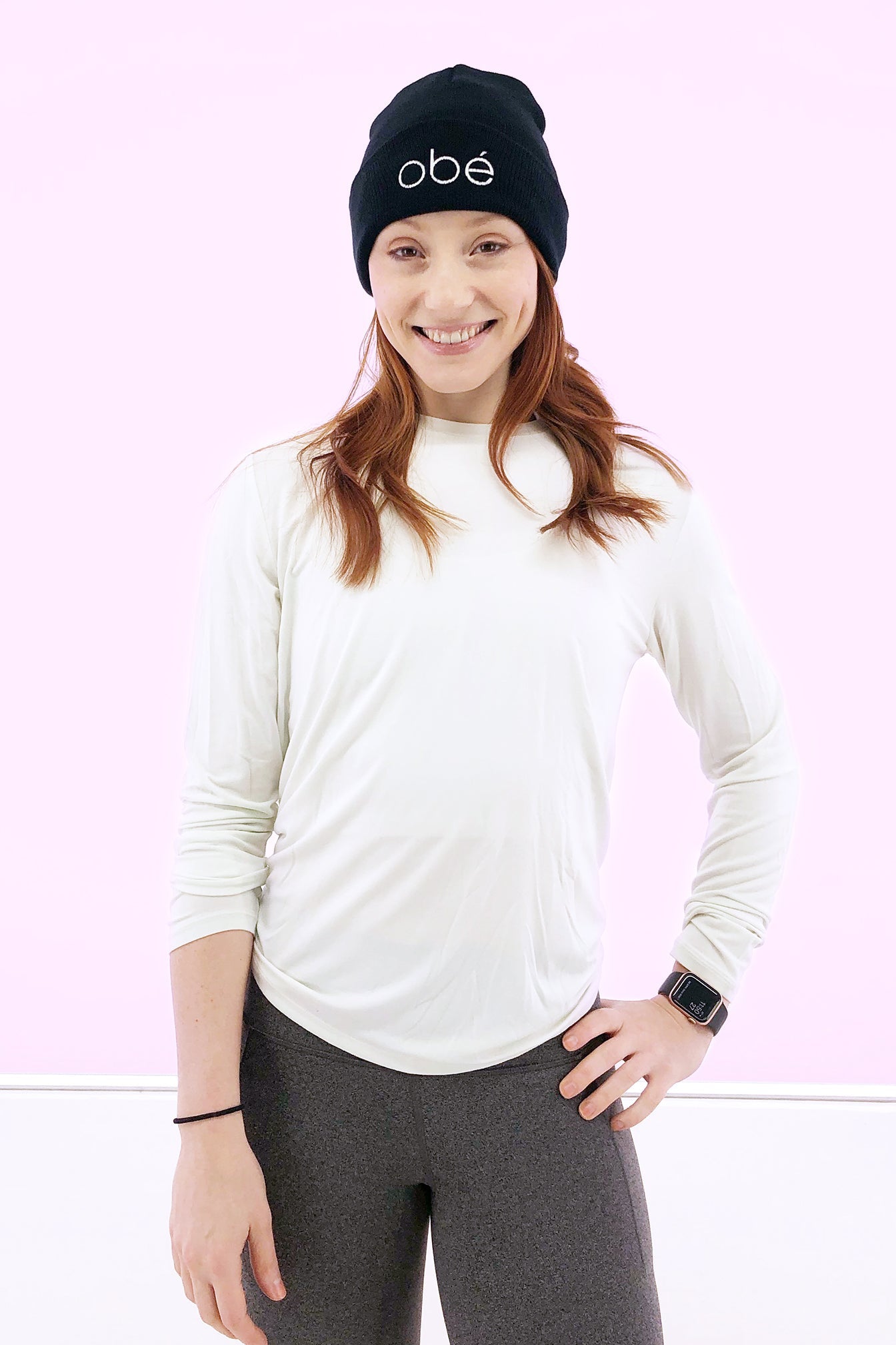 obé logo beanie