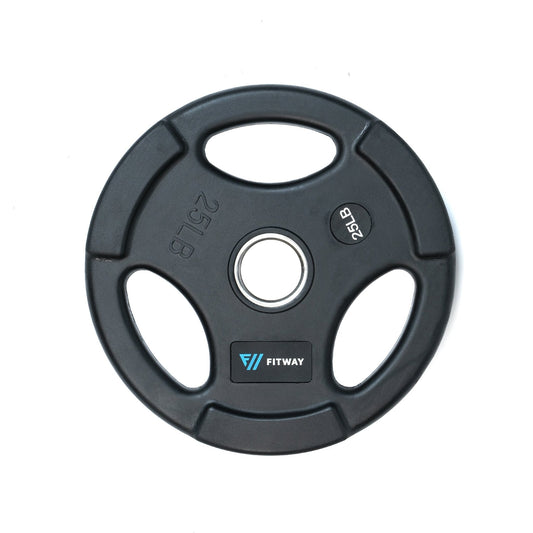 Olympic Rubber Grip Weight Plate - 25lbs