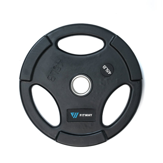 Olympic Rubber Grip Weight Plate - 45lbs