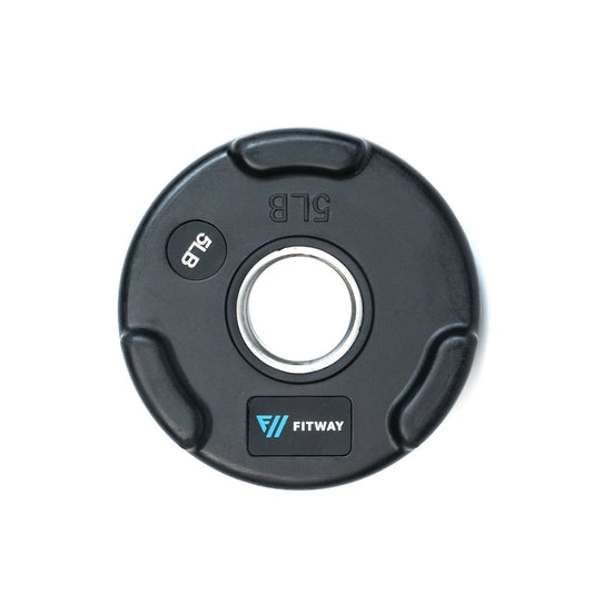 Olympic Rubber Grip Weight Plate - 5lbs