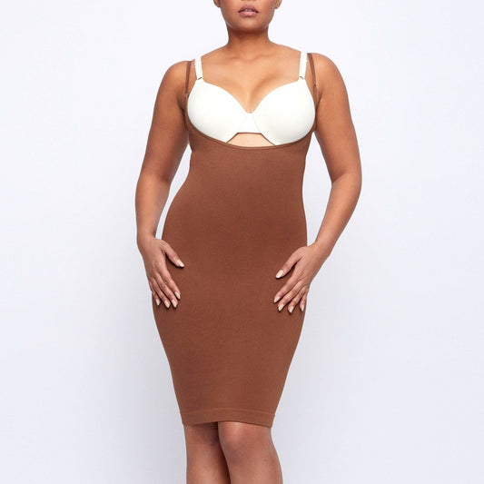 Open Bust Slip Dress