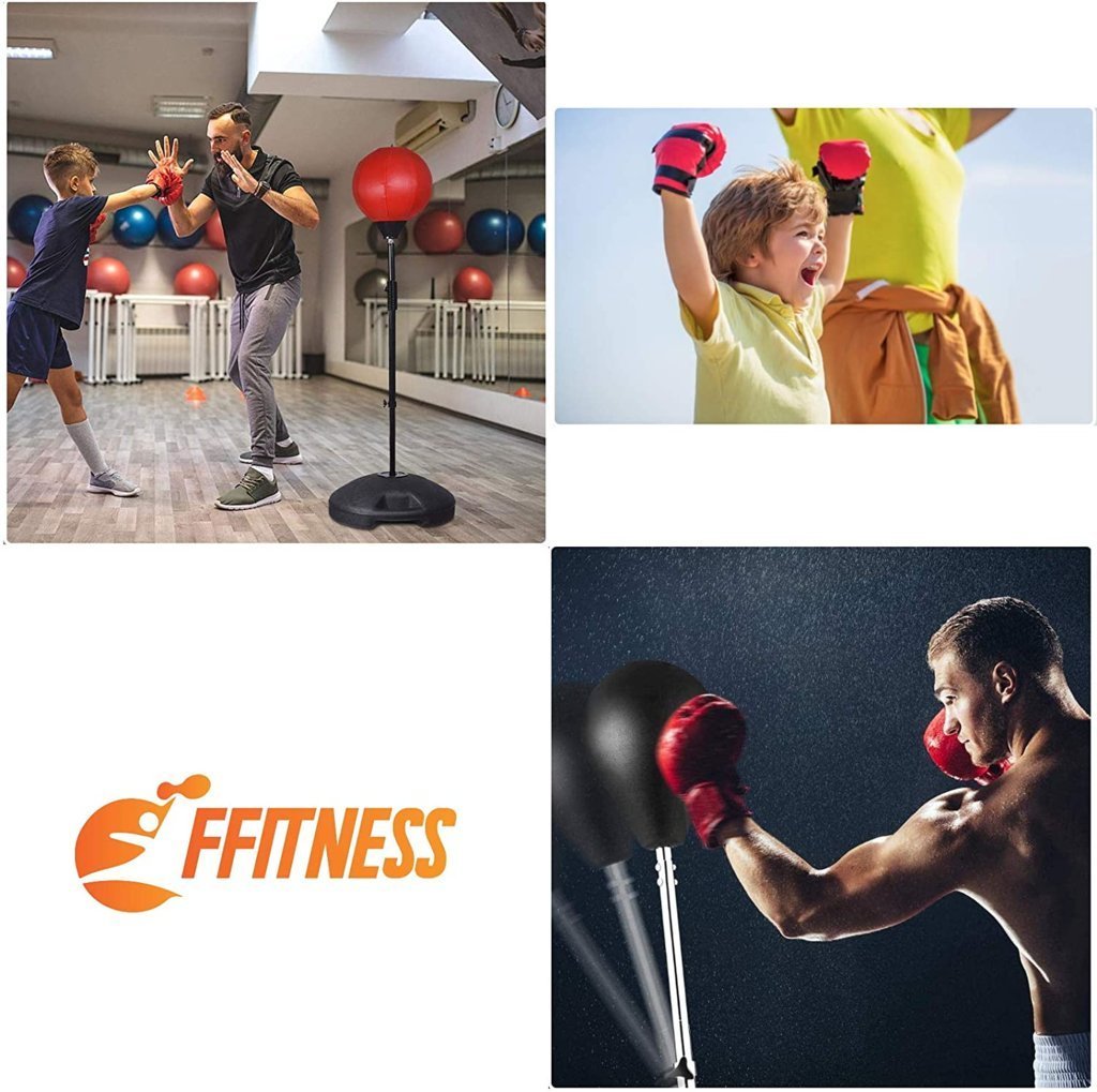 Punching Ball - Sacco boxe con guantoni blu per bambini - GYMMI