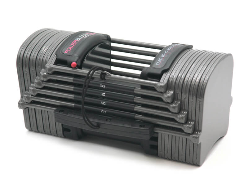 PowerBlock Sport EXP Adjustable Dumbbell Set - 5-50lb