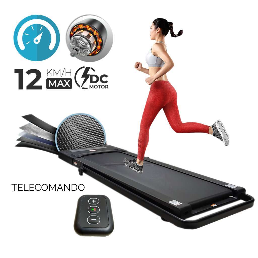 Tapis Roulant Elettrico Multifunzione 12 km/h - GYMMI