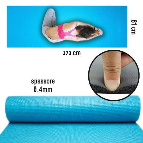 Tappetino Yoga e Pilates 4 mm