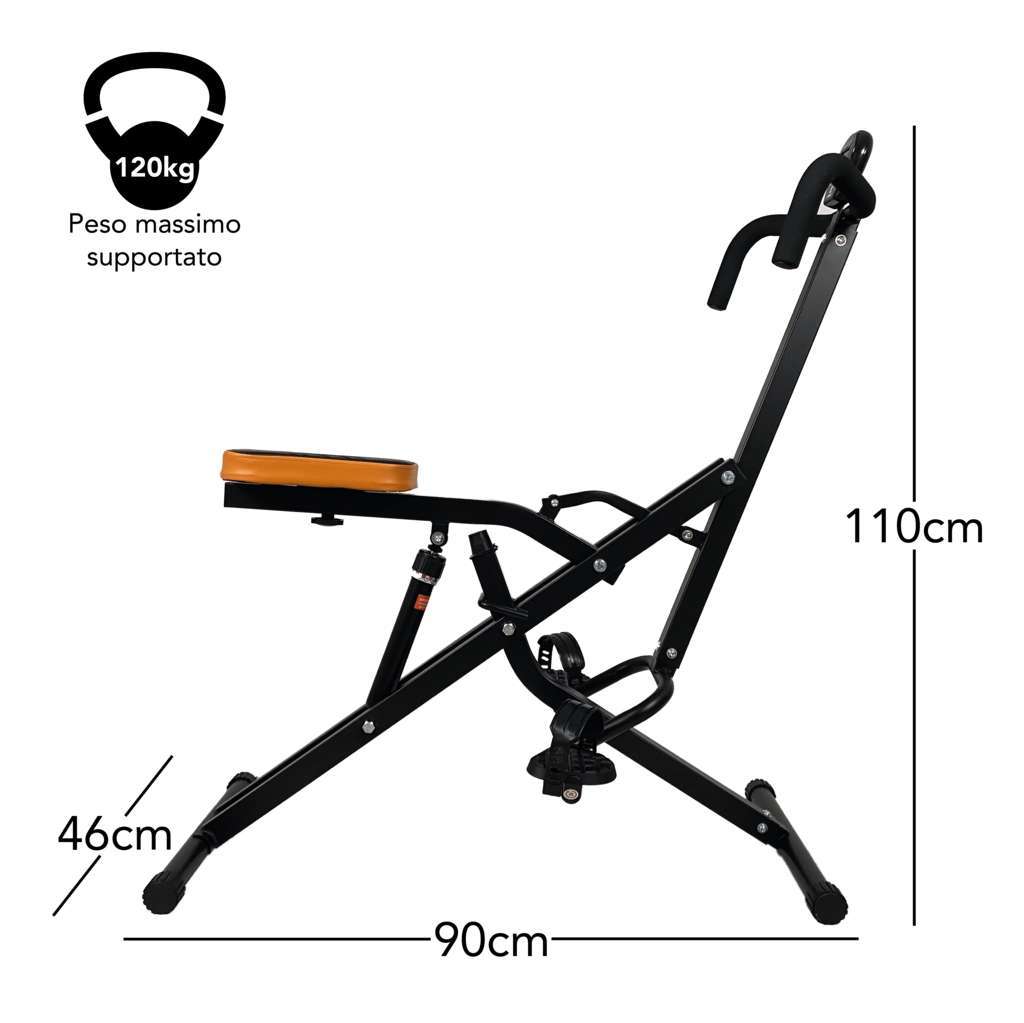 Total Body Crunch Xtreme Ab Trainer - Hydraulic Resistance - GYMMI