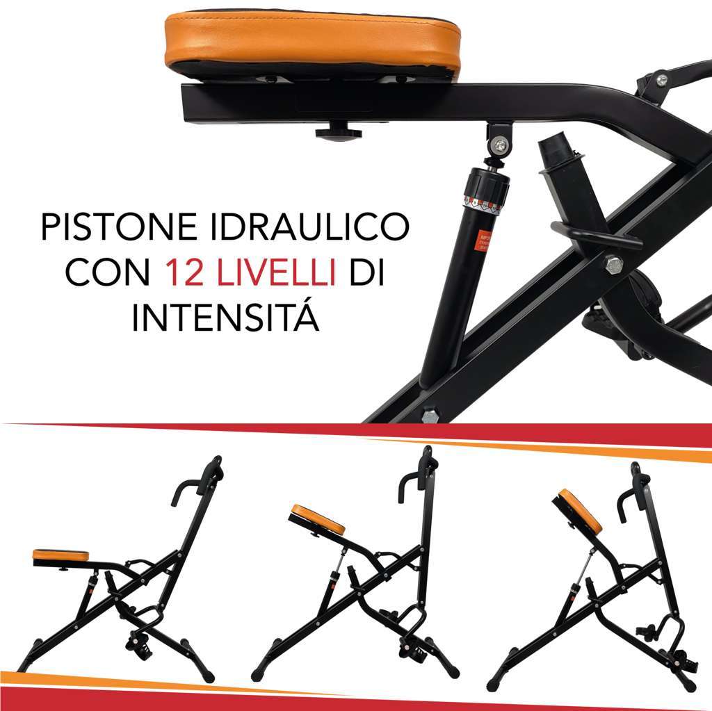 Total Body Crunch Xtreme Ab Trainer - Hydraulic Resistance - GYMMI