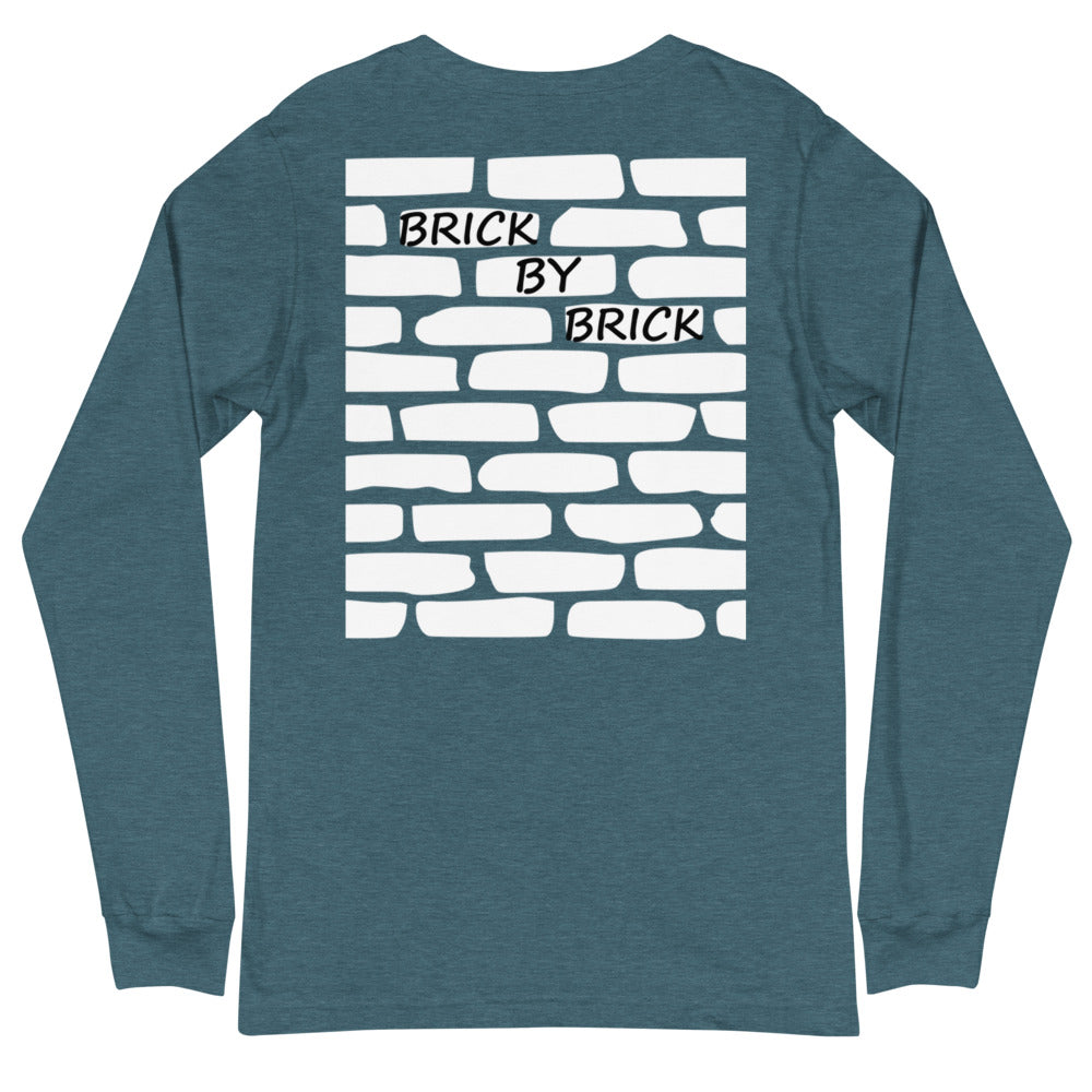 Brick by Brick Long Sleeve Top - Deep Teal